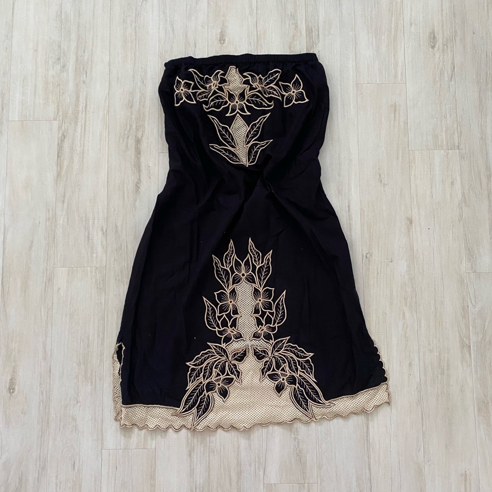 Strapless topshop dress